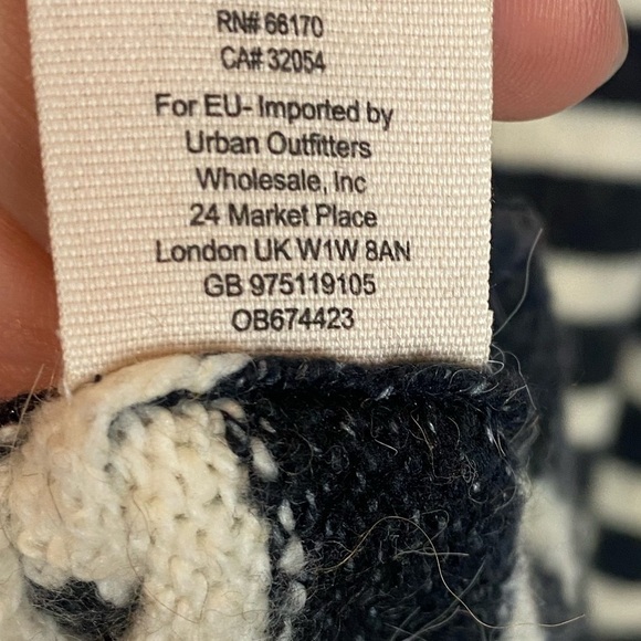 Free People Complete Me Striped Pullover in Black multicolor size S oversized - Picture 9 of 12